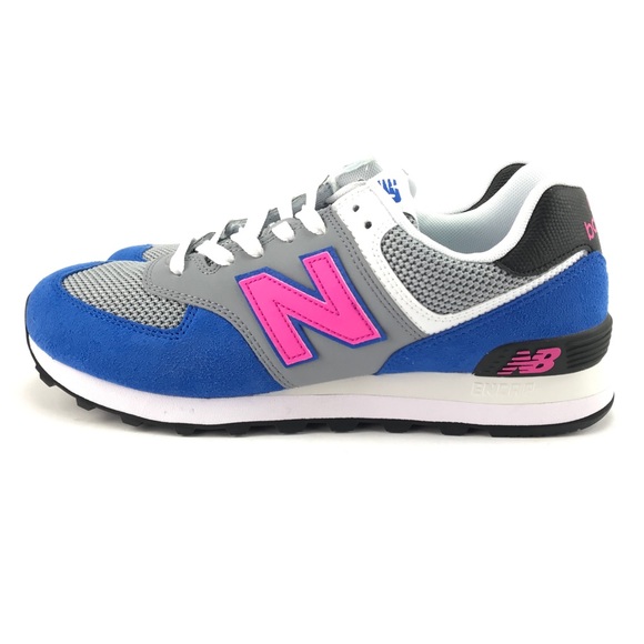 new balance 574 rain cloud with vivid blue